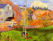 Paul Gauguin Breton Landscape France oil painting reproduction